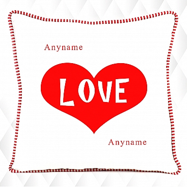 Heart Love - Personalised Cushion