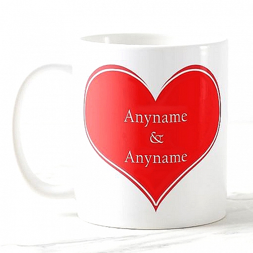 Heart Named - Personalised Mug
