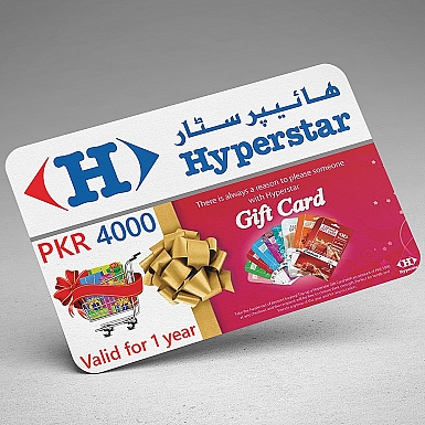 Hyperstar Gift Card- Rs.4000