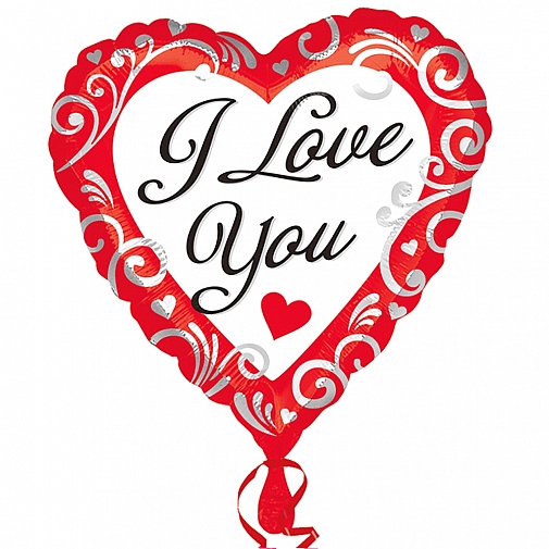 I Love You Foil Balloon
