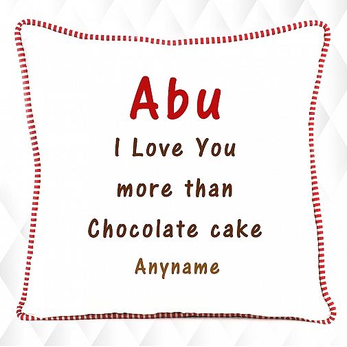 Love Abu - Personalised Cushion