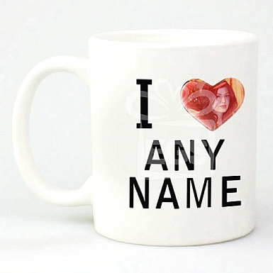 Photo I Love Mug - Personalised Mugs