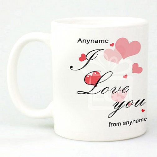 Love Hearts - Personalised Mug