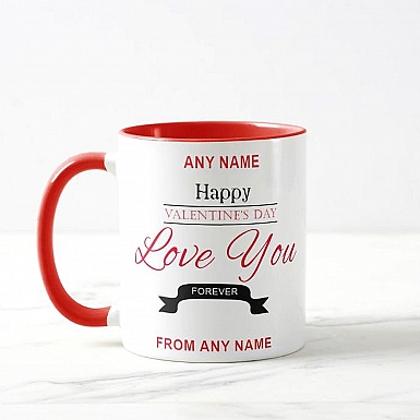 Love You Forever-Personalised Valentine Mug