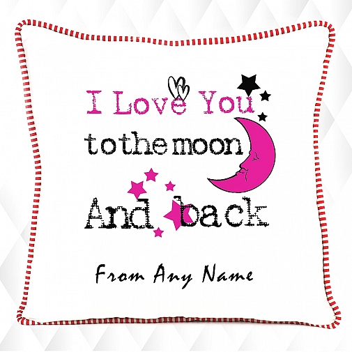 Love you to moon & Back-Personalised Cushion