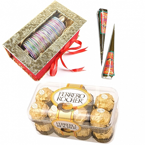 Bangles and Box of Ferrero Rochers