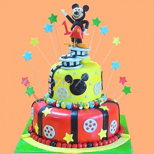 10Lbs Mickey Themed Cake - Redolence Bake Studio