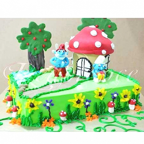 7Lbs Smurf Cake - Redolence Bake Studio