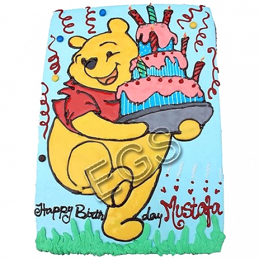 10Lbs Winnie The Pooh Cake - Redolence Bake Studio