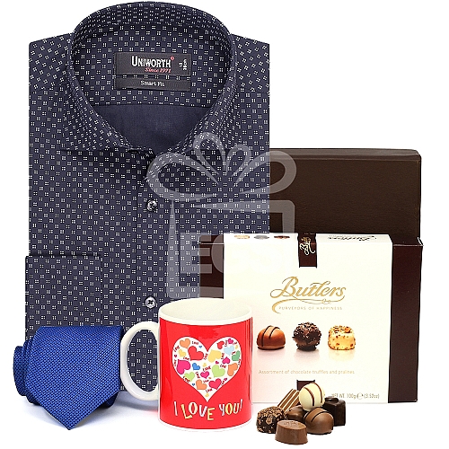 Office Wear Collection With Chocolate and Mug