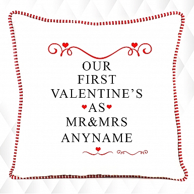 Our first Valentine-Personalised Cushion