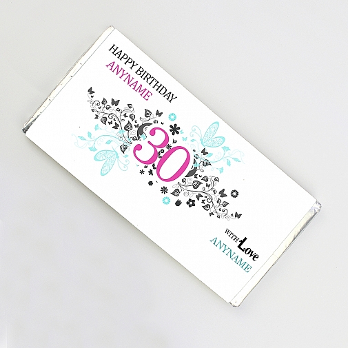 Personalised Birthday Chocolate Bar