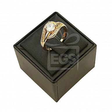 Elegant Gold Plated Zircon Ring