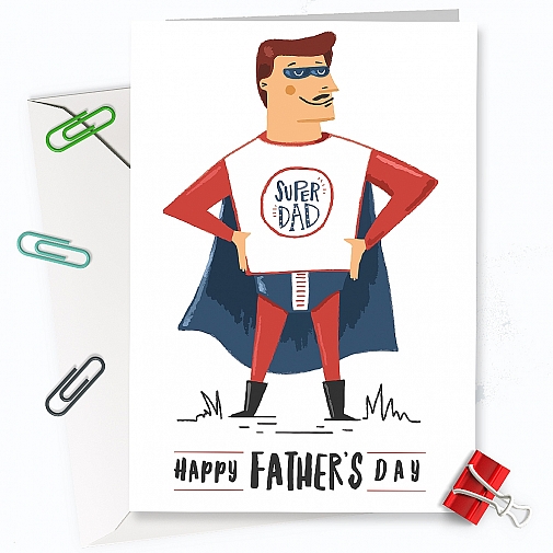 Super Dad Fathersday Card