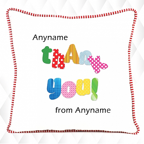 Thank you -Personalised cushion