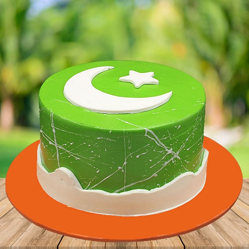4lbs National Flag Round Bakery Cake