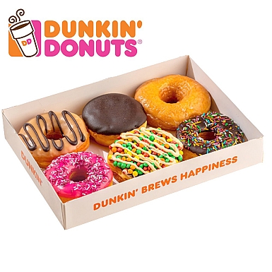6 Mix Donuts Box - Dunkin Donuts