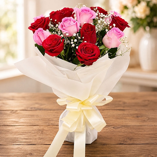 Red And Pink Roses
