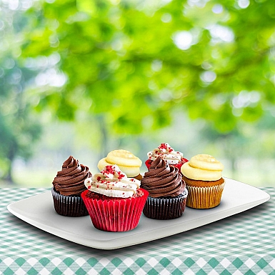 6 Assorted Cup Cakes from Bakery
