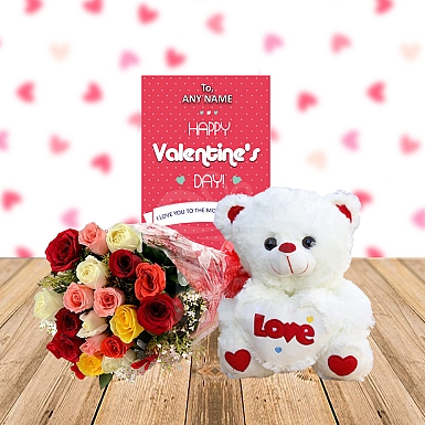 Blissful Teddy Combo Gifts