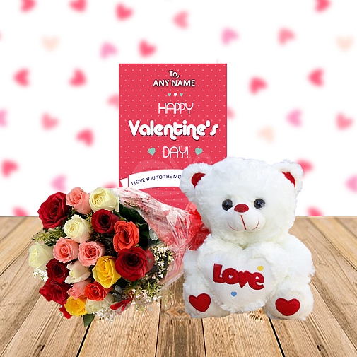 Blissful Teddy Combo Gifts