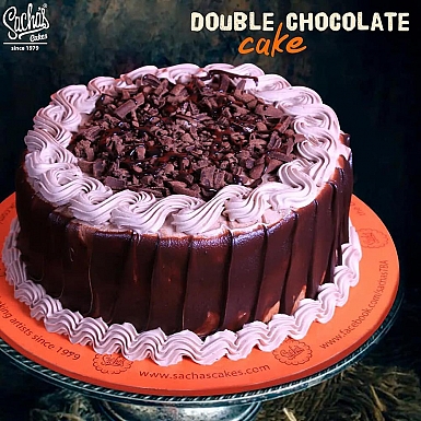 2lbs double chocolate cake from sachas to karachi