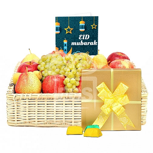 Eid Belgian Chocolate and Fruit Hamper