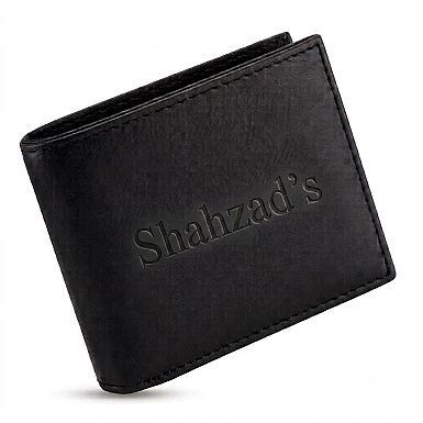 Engraved Name Leather Wallet