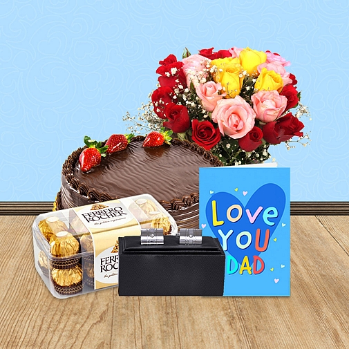 Fathers Day Stunning Silver Gift Combo