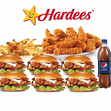 Sandwich and Chicken Deal for 6 Persons - Hardees