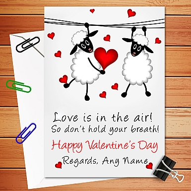 Love In The Air Personalised Card