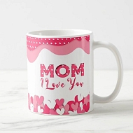 Mom I Love You Personalised Mug