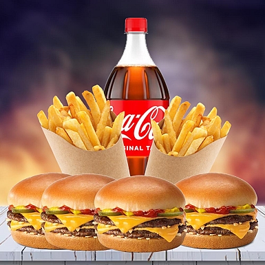 Mr Burgers Meal Deal For 4 People
