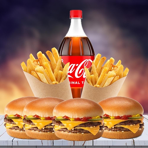 Mr Burgers Meal Deal For 4 People