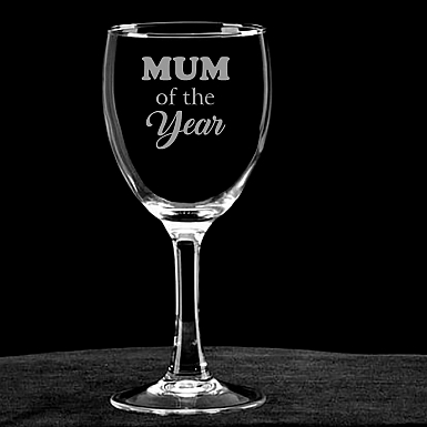 Mum Of The Year Glass