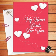 My Heart Beats For You Card