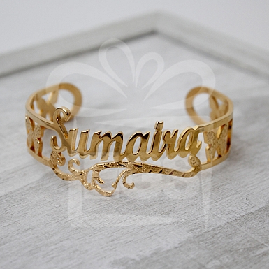 Personalised Name Gold Platted Bracelet