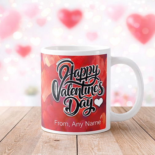 Personalised Valentine Art Mug