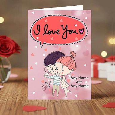 Personalised Valentine Selfie Card