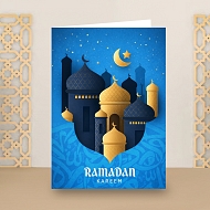Ramadan Card Blue