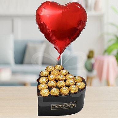 Shining Gold Heart Box