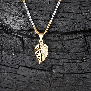 The Leaf Shaped Gold Plated Locket