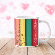 Valentine Color Strips Mug