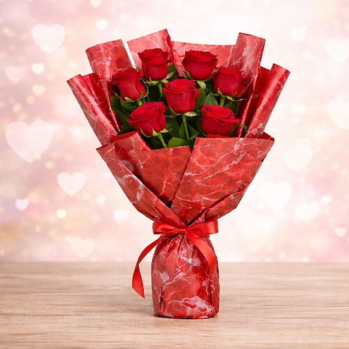 Valentine Flame Flowers Bouquet