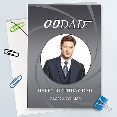 00Dad Birthday Photo card