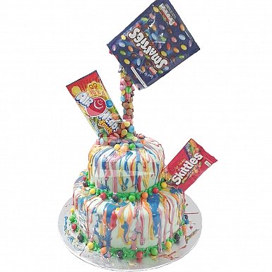 6lbs Two Tier Fruits Candy Cake - Armeen