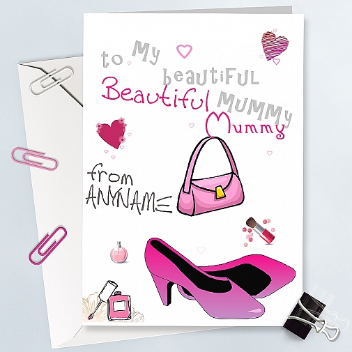 Beautiful Mumy - Personalised Card