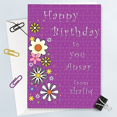 Happy Birthday to You - Personalised Card