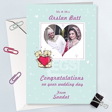 Wedding Congratulation Card - Personalised Card