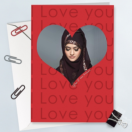Valentines Day Photo Card - Personalised Card